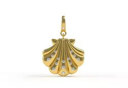 Seashell Pendant 3D print model