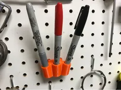 Sharpie holder for pegboard