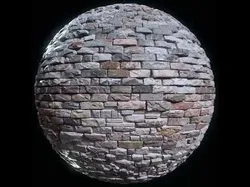 Stylized Rock Brick Wall PBR Texture Set 4K And 1K Texture