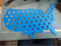 USA Bottle Cap Map