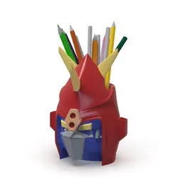 Voltes V Pencil Holder / Planter – 3D Printable STL + 3MF + OBJ
