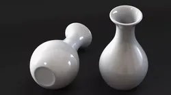 White Porcelain Vase 3D model