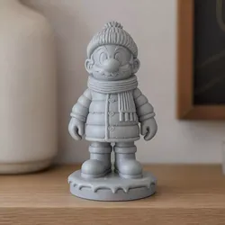 Winter Mario Fan Art 3D Print Model 3D print model