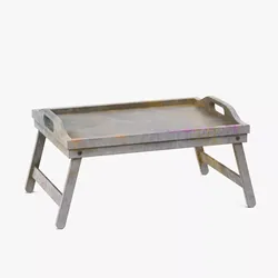 Wooden Bed Tray Artist 3D model