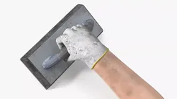 Worker Hand Holding Dirty Float 3D model