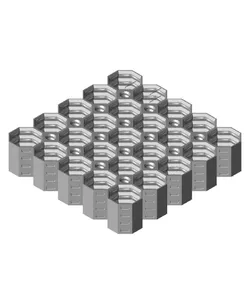 5x5 Multiboard Corner Legacy Tile - x4 Multi-Material Stack