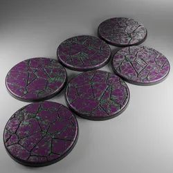 6x 80mm base with uranium wasteland (+toppers)