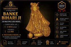 Banke Bihari Multiple Use 3D Model 3D print model