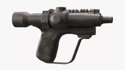 Battle-Worn Star Wars Tactical Sidearm 3D model