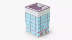 Cartoon Business Centre Building 3D model