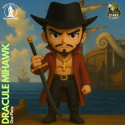 Chibi Dracule Mihawk - One Piece Fan Art 3D Model