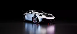 Cinematic Dark Studio Car Render Scene for Blender 3D Model 3D model