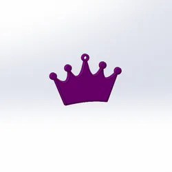 Crown Keychain – Royal 3D Printable Accessory