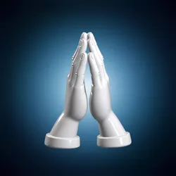 Defined Prayer Hands 3D Print Model 3D print model
