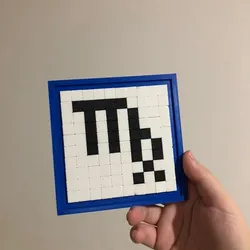 Didactic frame (PIXEL ART) 10 x 10 pixels