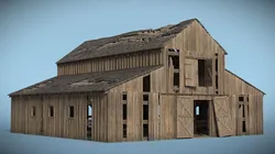Dilapidated Barn 3D model