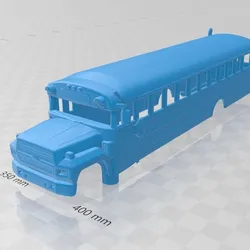 Ford B-700 Thomas School Bus 1984 – Body Car STL Model