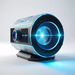 Futuristic Holographic Projector with Glow 3D model