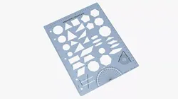 Geometric Shapes Ruler 3D model