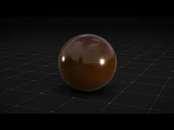 Glossy Brown Sphere - 4K PBR High-Fidelity 3D Asset 3D model