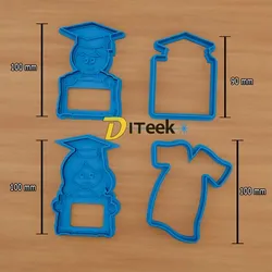 Graduation cookie cutters kit