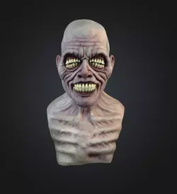 Grotesque Grin Low-poly 3D model