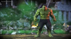 Hulk Threatening Pose Fur for Cinema 4D 3D model