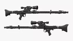 Imperial DLT-19X Sniper Blaster Rifle 3D model