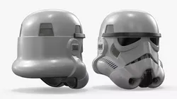Imperial Stormtrooper Helmet White 3D model