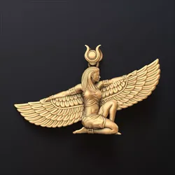 Isis Egyptian Goddess Pendant v14 3D print model