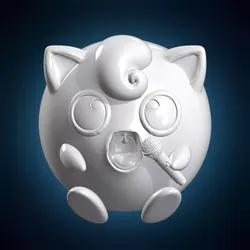 Jigglypuff Singing Fan Art 3D Print Model 3D print model