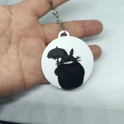 keychain - totoro - anime - umbrella