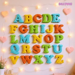 Knitted Alphabet Set – Uppercase & Lowercase Letters for Kids and Decor