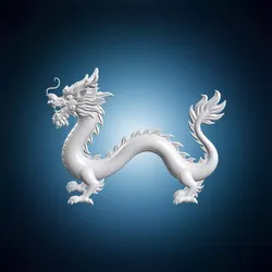 Long Bodied Chinese Dragon Walking 3D Print Model 3D print model