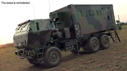 Military Transport Command Shelter Truck Rigged for Cinema 4D 3D model