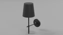 Modern Cone Shade Wall Sconce Lamp - Sample File 3D model