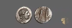 Old Coin Syracuse Tetradrachm of Agathokles Low-poly 3D model