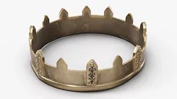 Old Vintage Golden Crown 3D model