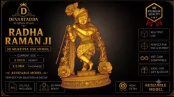 Radha Raman Multiple Use 3D Model 3D print model