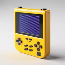 Retro Handheld Game Console 3D model
