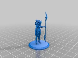 saryn with a staff