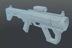 Sci-Fi Energy Launcher  Sci-Fi Gun 3D model