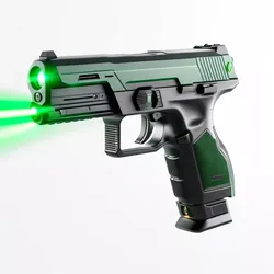 SciFi Handgun with Laser Sight 3D model