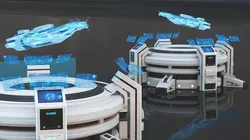 Spaceship Hologram 3D model