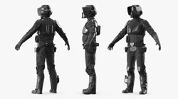 Star Wars Elite Death Trooper Uniform Black Finish 3D model