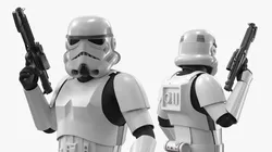 Star Wars Imperial Stormtrooper Raised Blaster Combat Pose 3D model