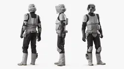Star Wars Scout Trooper Used Rigged 3D model