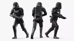Star Wars Shadow Trooper Running with Blaster 3D model
