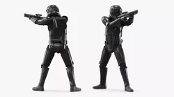 Star Wars Shadow Trooper with Blaster Shooting Pose 3D model