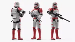 Star Wars Shock Trooper Equipped with Blaster Rifle 3D model
